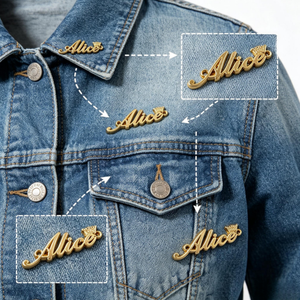 <span class=keywords><strong>Étiquette</strong></span>s métalliques personnalisées de haute qualité <span class=keywords><strong>à</strong></span> <span class=keywords><strong>coudre</strong></span> sur les vêtements, accessoires, logo de sac, plaque de marque – Conception gratuite - Product Image 2
