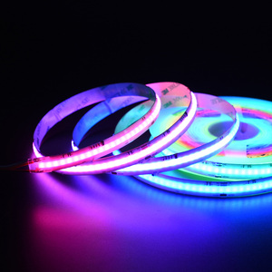 Dynamic RGB RGBIC <b>Led</b> Strip COB IP67 IP65 IP20 Colorful <b>12V</b> 24V 630Led/chip 12mm 8W/M 11W/M Dmx <b>Led</b> Strip For Commercial Decor - Product Image 3