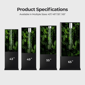 Señalización Digital Vertical con Soporte de Piso, Pantalla 2K 4K, RK3568, WiFi, Bluetooth, Ethernet, CE, RoHS, <span class=keywords><strong>para</strong></span> Menús e <span class=keywords><strong>Información</strong></span> - Product Image 4