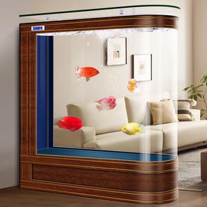 <span class=keywords><strong>Aquarium</strong></span> écologique autoportant en verre ultra-transparent avec filtre latéral intégré en forme de balle, idéal comme séparateur de pièce - Product Image 4