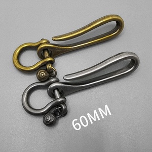 Chất lượng hàng đầu vòng chìa khóa Clip kim loại rắn U móc vòng móc kim loại túi zin hợp kim Ví xe Keychain Vòng cho nam giới phụ nữ - Product Image 4