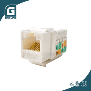 Gcabling không được che chắn UTP bảo vệ FTP không thấm nước RJ45 <span class=keywords><strong>Modular</strong></span> Jack Legrand <span class=keywords><strong>RJ11</strong></span> Keystone Jack 180 RJ45 Bảng điều chỉnh Coupler - Product Image 2