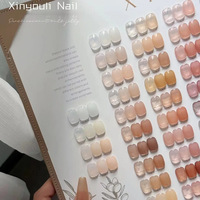 Ensemble de vernis à ongles en gel transparent neutre 100 couleurs 12 ml, vernis à ongles en gel nude rose de style coréen de haute qualité