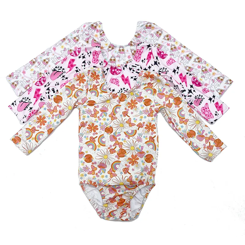 LZ2022 ODM OEM New Fashion Baby Girls Toddler Long Sleeve Rompers