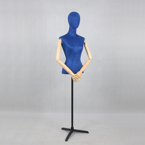 Maniquí de terciopelo ajustable a la moda para mujer, media parte superior del cuerpo, torso, <span class=keywords><strong>busto</strong></span>, <span class=keywords><strong>modista</strong></span> para mujer - Product Image 5