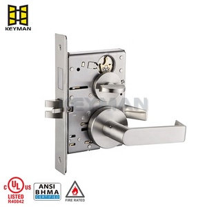 Serrure à mortaise de type escutcheon <span class=keywords><strong>KEYMAN</strong></span> pour usage commercial certifié, classe 1 ANSI, résistante au feu pendant 3 heures, pour porte extérieure en acier - Product Image 4