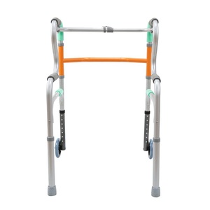 Andador de cuatro patas Youyi de aleación de aluminio con altura ajustable para ancianos, ayuda para la movilidad con ruedas y silla con asa de empuje. - Product Image 5