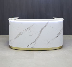 Mostrador de barra pintado moderno y sencillo, mostrador de recepción para empresa, recepción/oficina, salón de belleza, tienda, mostrador de recepción - Product Image 6