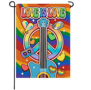 Personnalisé fierté LGBTQ jardin drapeau Inclusion diversité lesbienne <span class=keywords><strong>Gay</strong></span> bisexuel transgenre égalité drapeau de cour petite Mini cour extérieure - Product Image 1