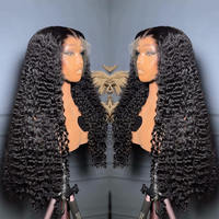 Perruque de cheveux naturels vietnamiens bruts de 40 pouces de long, ondulations profondes, densité 250%, perruque de cheveux humains bouclés birmans, perruques de cheveux indiens vierges ultra-lisses