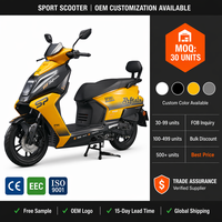 Nouvelle Trottinette à Essence 50CC Jaune & Noire Euro 5 2026 avec Démarrage Sans Clé