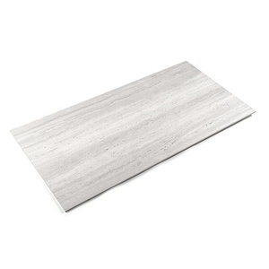 Carreau de porcelaine industriel aspect travertin 600x1200, effet pierre gris clair pour loft moderne et sol d'appartement - Product Image 2