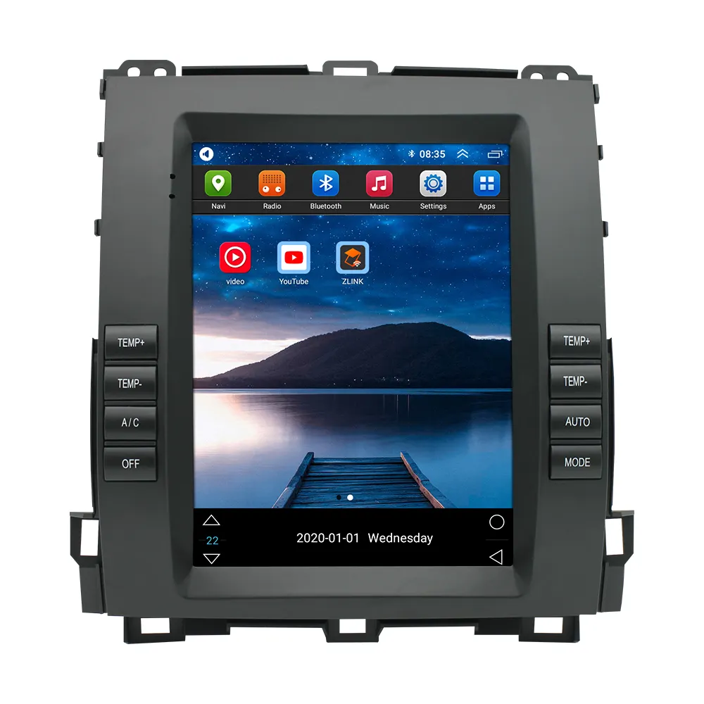 Reproductor Multimedia estéreo con GPS para coche, Radio con Android, para Lexus GX470, LX470, Toyota Land Cruiser Prado LC100, LC120, Tesla