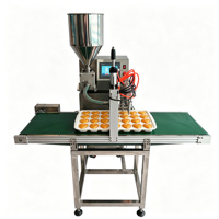 Machine de remplissage semi-automatique pour pâtisseries en forme de cœur, cupcakes, madeleines, biscuits, mousses, parfaits, gâteaux feuilletés, puddings