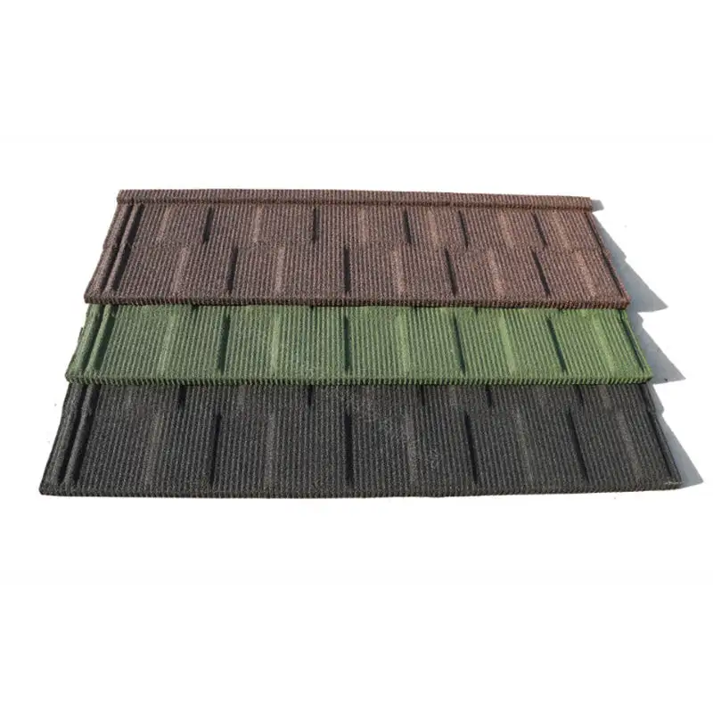New Zealand Technical Roofing Tiles China Price Black Red Color Stone Coated Steel Roofing Tile and Long Span Roofing Sheets