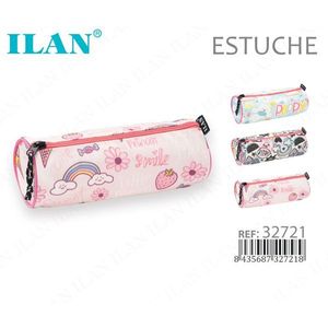 Astuccio Ilan Rosa con Design Arcobaleno per Bambini Uso Scolastico Rif. 32721 - Product Image 1