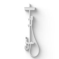 Ensemble de douche pluie moderne en céramique de haute qualité avec contrôle thermostatique rétractable en acier inoxydable et cascade