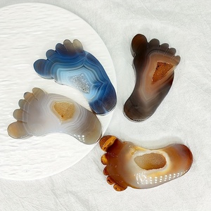 Pierre de guérison en agate naturelle de qualité supérieure, sculptée à la main, pour la méditation Reiki, l'équilibre des chakras, la décoration intérieure et les cadeaux - Product Image 5