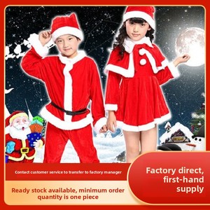 Disfraz de Papá Noel Rojo para Niños HESPER, Disponible en Stock, Unisex, para Representaciones Escénicas, Rayón/Conjuntos, Venta Directa de Fábrica - Product Image 2