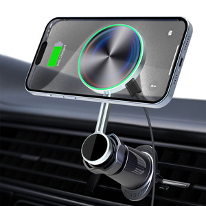 Cargador Inalámbrico Magnético Magsafe de 15W, Soporte para Teléfono de Coche de Aleación de Aluminio, Soporte de Ventilación Manos Libres - Product Image 1