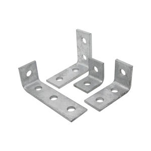 Factory Directly Sale Easy Fixing Hot Dip Galvanized 6mm Thickness Two Holes "L"Shape Angle Bracket for Assembling with Channel - Product Image 3