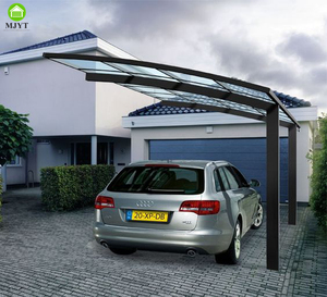 Auvent en métal en aluminium de polycarbonate <span class=keywords><strong>d</strong></span>'abri de voiture en porte-à-faux simple de résistance de neige - Product Image 5