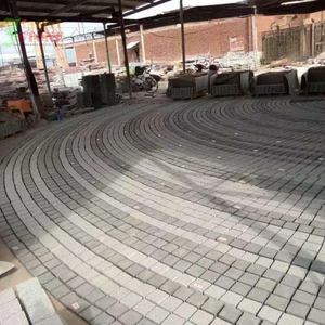 Tùy chỉnh giá tự nhiên Trung Quốc grey <span class=keywords><strong>basalt</strong></span> <span class=keywords><strong>Cube</strong></span> đá gạch trên lưới hình dạng quạt sụt giảm Đen <span class=keywords><strong>Granite</strong></span> cho thiết kế hiện đại - Product Image 2