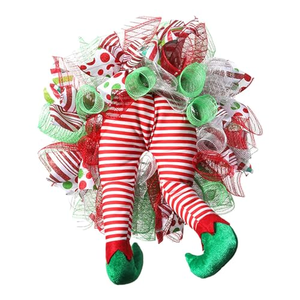 Guirlande décorative en PVC pour l'extérieur, décoration de Noël, rouge et verte, 30 pouces, extra large - Product Image 3