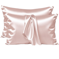 Housse de couette de luxe en gros, écologique, soyeuse, sensation satinée rafraîchissante, fermeture éclair, logo personnalisé, ensemble de 3 taies d'oreiller unies, OEM