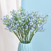 Fleur de Gypsophile Artificielle Blanche à 3 Tiges en Caoutchouc Souple Effet Naturel pour Mariage et Fête - Vente en Gros