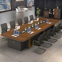 Fabricant de grandes tables de conférence en MDF, système de tables modulaires pour réunions, table de salle de réunion 10 places
