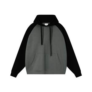 เสื้อฮู้ดเทอร์รี่พร้อมสายรัดสำหรับผู้ชายโอเวอร์ไซส์ผ้าฝ้าย - Product Image 6