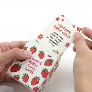 Service d'impression personnalisé : Nouvelle tendance – <span class=keywords><strong>Jeu</strong></span> de cartes biblique pour <span class=keywords><strong>couple</strong></span>, idéal pour les festivals, avec boîte au design mignon - Product Image 2