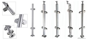 Moderna ringhiera in vetro in acciaio inox staffe <span class=keywords><strong>per</strong></span> corrimano in <span class=keywords><strong>Plexiglass</strong></span> spazzolato <span class=keywords><strong>per</strong></span> uso esterno-<span class=keywords><strong>per</strong></span> alberghi appartamenti - Product Image 3