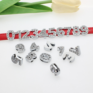 <span class=keywords><strong>Collar</strong></span> de Lujo para Perro con Números de Cristal, Juego de 10 Piezas, Dígitos de Cristal, <span class=keywords><strong>Collar</strong></span> con Nombre de Mascota Personalizado, Clip de Aleación de 15 mm Compatible con PU - Product Image 6