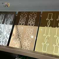 Panneaux muraux de plafond Sus201 304 316L 410 430 Tôles en acier inoxydable plaquées or