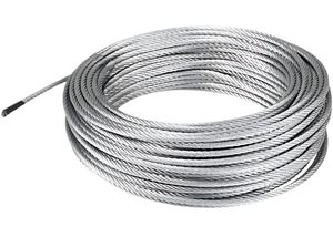 Câble <span class=keywords><strong>en</strong></span> acier inoxydable 7x7 <span class=keywords><strong>en</strong></span> spirale pour bricolage, garde-corps de terrasse, clôture, corde à linge, applications marines et extérieures - Product Image 4