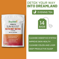 Sachet de thé du soir Keto Diet Detox sans sucre et perte de poids rapide sous marque privée emballé en sachet
