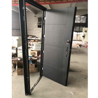 Porte en acier de sécurité, conception à serrure multiple, porte simple, portes de sécurité pour les maisons