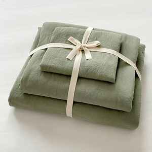 Tùy Chỉnh Duy Nhất Giường Đôi Khách Sạn Nhà Duvet Bìa Bộ Da Thân Thiện Vải Màu Rắn Vua Kích Thước Chăn Bìa Bộ Đồ Giường Bộ - Product Image 4