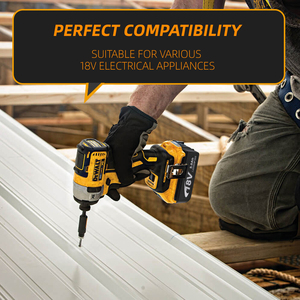 Thay thế <span class=keywords><strong>18</strong></span> <span class=keywords><strong>Volt</strong></span> <span class=keywords><strong>Lithium</strong></span> <span class=keywords><strong>ion</strong></span> có thể sạc lại hình trụ Pin 2.0/3.0/4.0/5.0/6.0ah Mô hình tương thích BL1850 bl1830 - Product Image 2