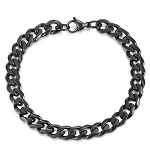 Pulsera Cubana de Acero Inoxidable 3 5 7 9 11MM Pulida a Mano Joyería de Moda para Hombre Regalo Pulseras de Eslabones - Product Image 4
