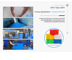 <span class=keywords><strong>Cajas</strong></span> <span class=keywords><strong>de</strong></span> Plástico <span class=keywords><strong>Grandes</strong></span> para Taller o Fábrica, 780 Thick, 860 * 630 * 480 - Product Image 6