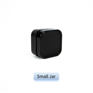 Black Round <b>Empty</b> 5ml Glass <b>Jar</b> with Lid for Face & Eye Cream and Skin Care - Product Image 6