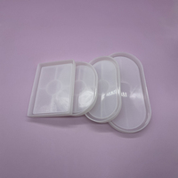 Early Riser DIY Béton Ciment Plateau Plaque Moule Rectangle Ovale Silicone Résine Coaster pour Clés Titulaire Table Gâteau Outils