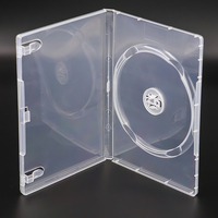 SUNSHING - Cajas de DVD de Plástico con Logotipo Personalizado, Cierre M-Lock de 14 mm, Paquete Múltiple, Caja Negra para Películas y Juegos, Caja Delgada Transparente para Discos de CD, DVD y Blu-Ray con 27 mm