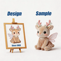 Produsen Merek Shengye, Mainan Boneka Rusa Plushie Ukuran 10 15 20 25cm, Produsen Mainan Boneka Hewan Lucu, Mainan Rusa Kecil yang Dapat Disesuaikan