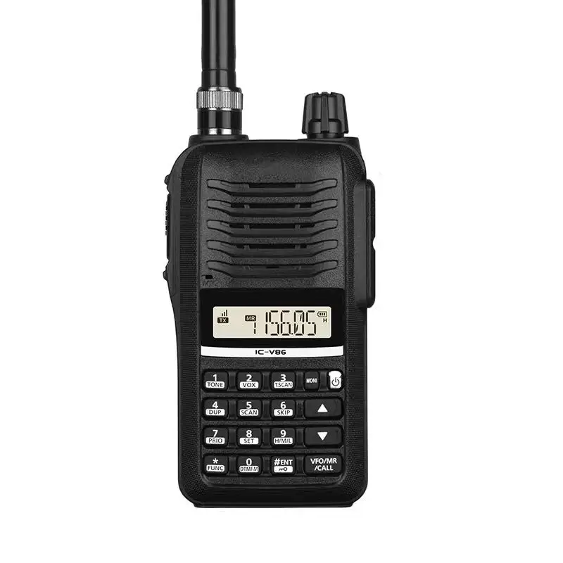 IC-V86 daya 7W, walkie talkie radio dua arah IC-U86 UHF 136-174 Mhz angkatan laut VHF 400-470Mhz komunikasi 15km