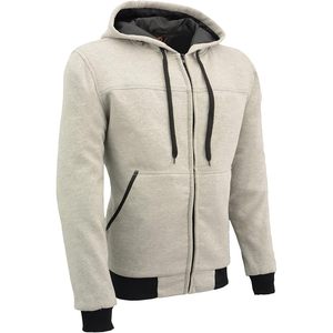 2025 cuero hombres CE aprobado blindado algodón Sudadera con capucha negro plata versiones fibras reforzadas motocicleta Auto Racing Wear - Product Image 2