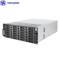 Toplolong S465-24 4U 24-bay 3.5 "HDD Rackmount Chassis penyimpanan SAS 12 GB/s MINI SAS Backplane 4U Server Chassis Rackmount Case